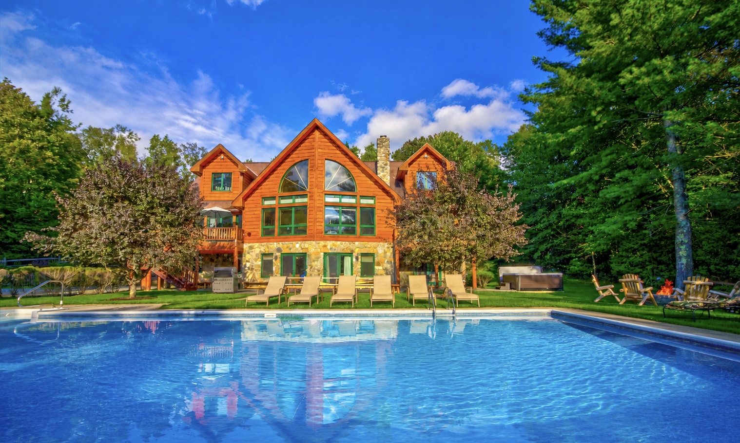 Luxury Log Home Estate